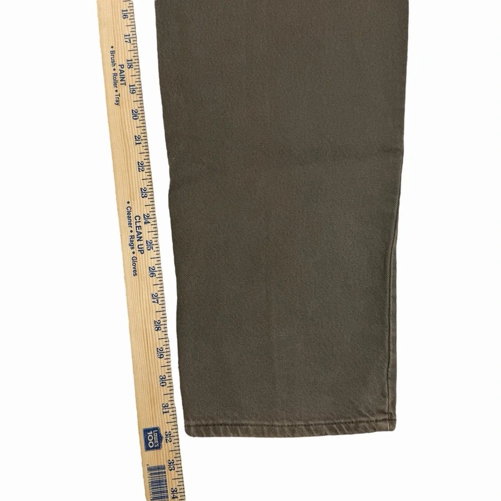 VTG Levi's 550 Relaxed Fit Moss Green Denim Jean Men W34 L32 Red Tab Made In USA